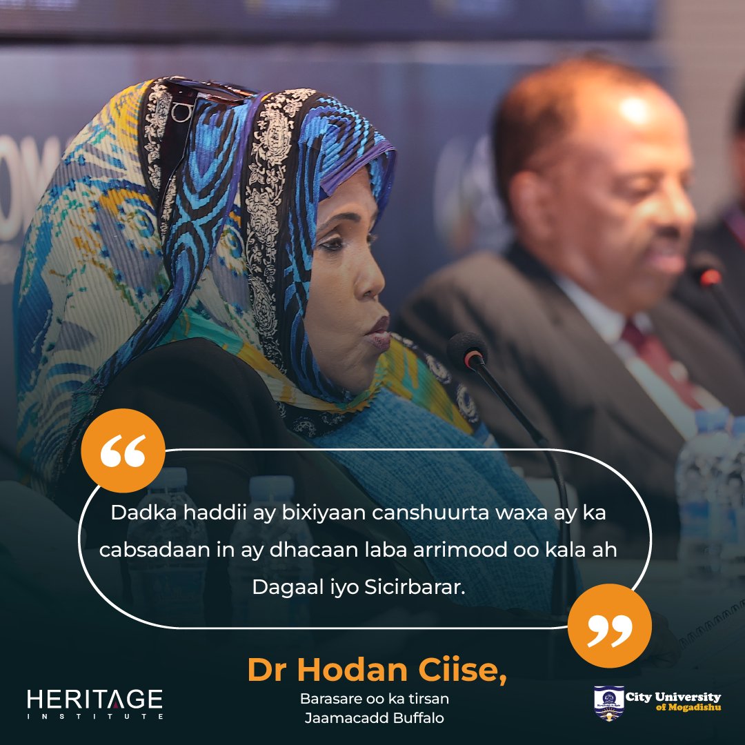 HIPSINSTITUTE's tweet image. &quot;Dadka haddii ay bixiyaan canshuurta waxa ay ka cabsadaan in ay dhacaan laba arrimood oo kala ah; Dagaal iyo Sicirbarar.&quot; —Dr Hodan Ciise, Barasare oo ka tirsan Jaamacadd Buffalo 

#SDF2024
#SomaliaDevelopment
#PostHipc
#HeritageForum
