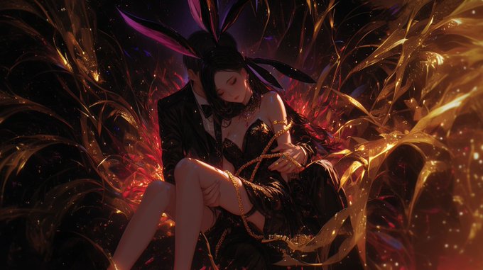 &ldquo;A Couple of Couples&rdquo; 🪢🐰👩&zwj;❤️&zwj;👨 #aiart #midjourneyV6 #nijijourneyv6 https://t.co/TvGaB7rpQP<a href="/tag/aiart"class="tags">#aiart</a><a href="/tag/midjourneyv6"class="tags">#midjourneyV6</a><a href="/tag/nijijourneyv6"class="tags"><span>#nijijourneyv6</span></a>