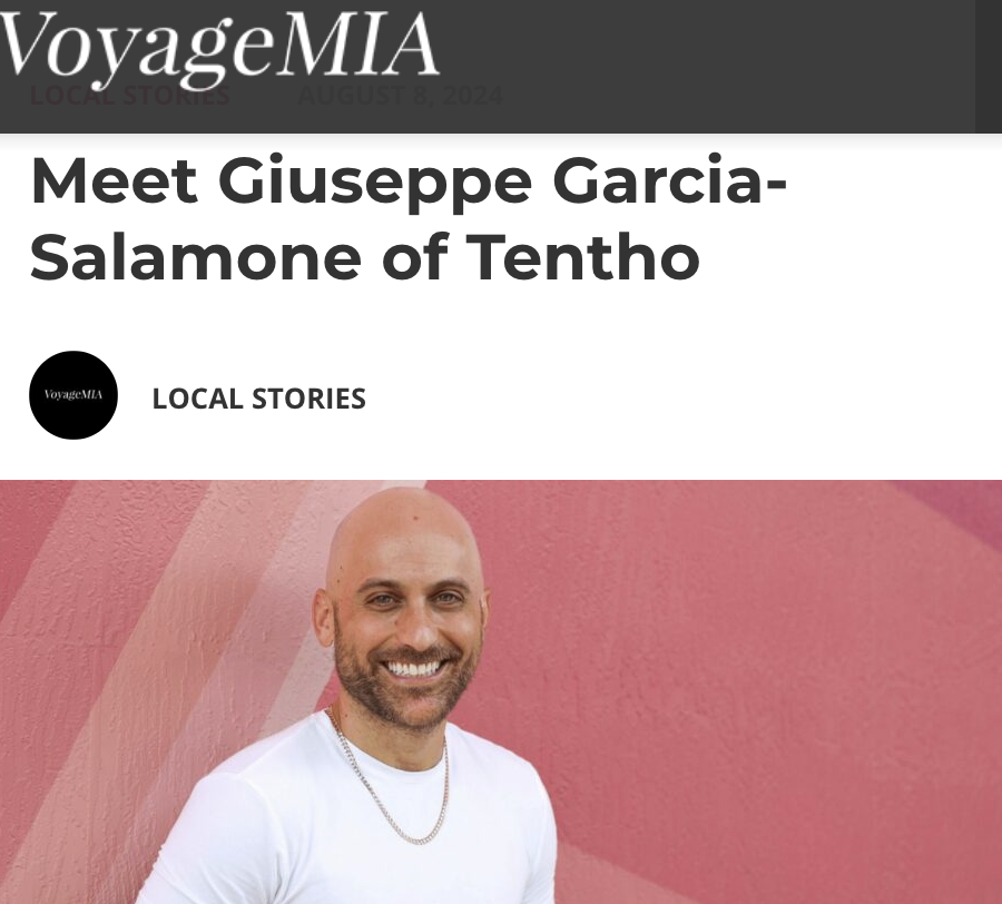 _tentho's tweet photo. Check out this exciting feature on Tentho’s co-founder, Giuseppe Garcia-Salamone, in VoyageMIA! 🚀

🔗 https://t.co/BA7dI4C3gf

#Entrepreneurship #SmallBusiness #Leadership #Tentho #BusinessGrowth #Inspiration https://t.co/of4LK1b70c
