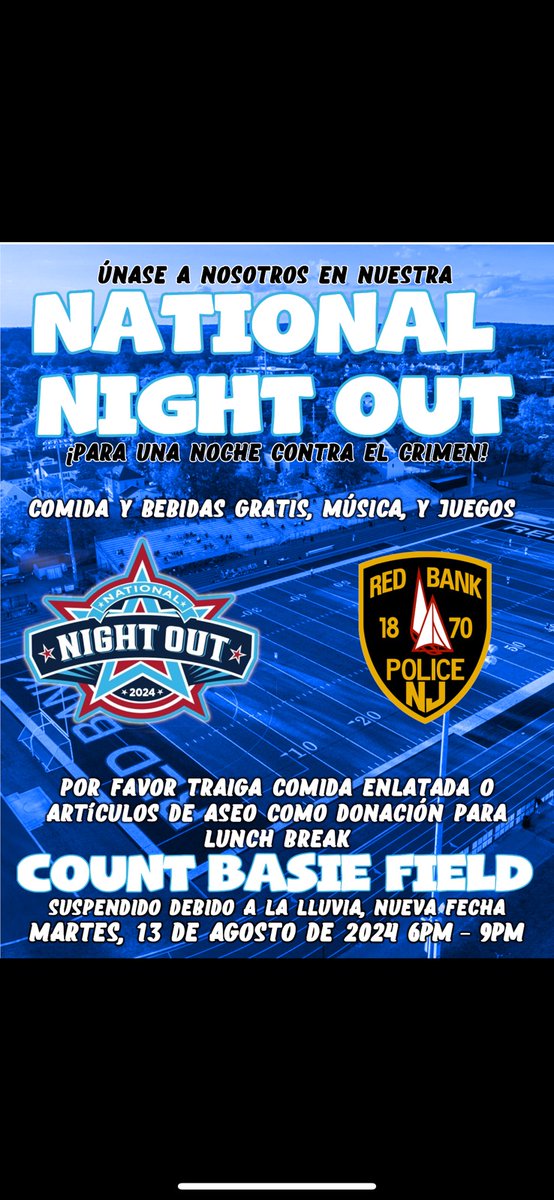 Red Bank Recreation (@rbparksandrec) on Twitter photo Tonight:
Tuesday August 13th 6pm-9pm
Red Bank National Nightout!!
Count Basie Field, Red Bank
<a href="/redbankpl/">Red Bank Library</a>
<a href="/rbmsROCKETS/">Red Bank Middle</a> <a href="/rbpsEAGLES/">Red Bank Primary</a>
<a href="/rbcsnj/">Red Bank Charter School</a>
Join us at Movies in the Park: Minions The Rise of Gru at Riverside Gardens Park West Front Street, RB to complete a fun night in Red Bank! Tonight:
Tuesday August 13th 6pm-9pm
Red Bank National Nightout!!
Count Basie Field, Red Bank
<a href="/redbankpl/">Red Bank Library</a>
<a href="/rbmsROCKETS/">Red Bank Middle</a> <a href="/rbpsEAGLES/">Red Bank Primary</a>
<a href="/rbcsnj/">Red Bank Charter School</a>
Join us at Movies in the Park: Minions The Rise of Gru at Riverside Gardens Park West Front Street, RB to complete a fun night in Red Bank!