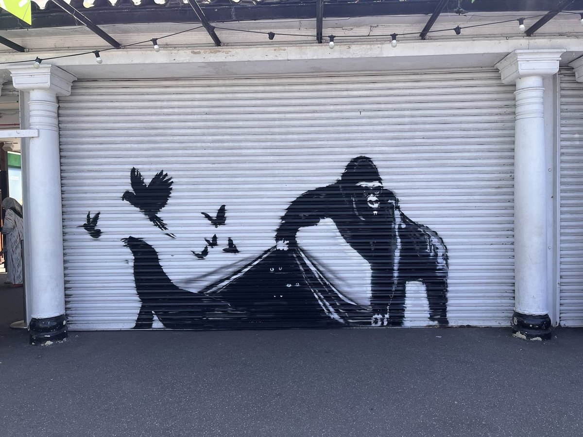 Just passed the latest Banksy at Regent’s Park Zoo