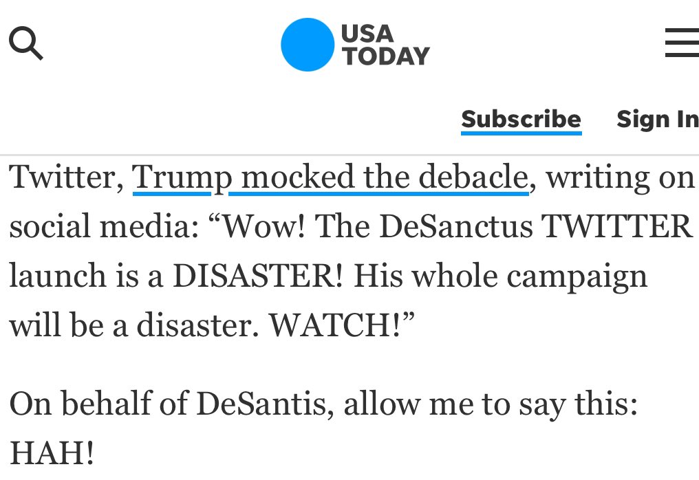Wow! The DingDongald Trump TWITTER launch is a DISASTER! His whole campaign will be a disaster. WATCH! <a href="/realDonaldTrump/">Donald J. Trump</a>