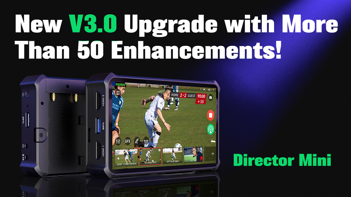 writeturn_comm's tweet photo. More powerful *and* lower price? Yes! @MagewellCN lowered the list price of the Director Mini all-in-one #streaming and #production solution, while the v3.0 update has 50+ enhancements to its production tools, remote control &amp; input flexibility. Details: https://t.co/3Qun78lES9 https://t.co/p9QetqbYW6