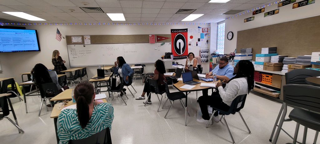 LMS_Lumberjacks's tweet photo. Our math team is gearing up for an exciting new year! Our first CLC was amazing! We are intentionally planning for the diverse needs of our students. #Rehearsals #LylesStrong #MathCounts #GISDlearning https://t.co/7vouiwRsA7
