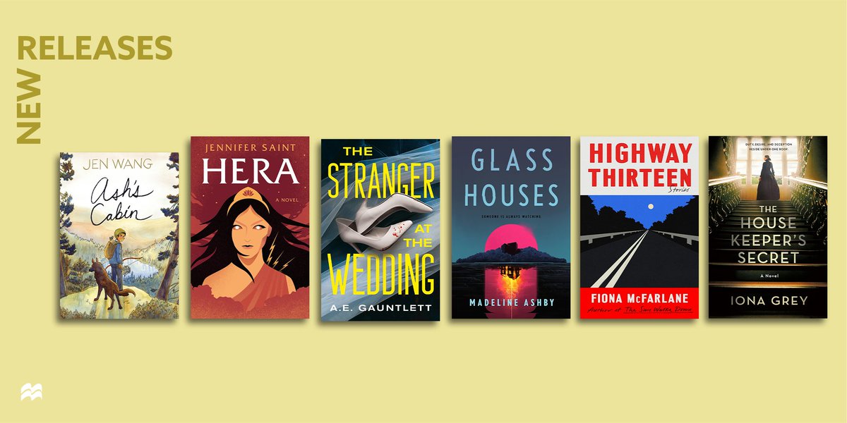 MacmillanUSA's tweet photo. Check out these exciting, new titles available today! #HappyPubDay to @MadelineAshby, @jennysaint, @albioneye, @Iona_Grey, Fiona McFarlane, and @alooghobi. 📚 View them all and more at https://t.co/GkYVA9LPJw https://t.co/JcvgQ7ktLv
