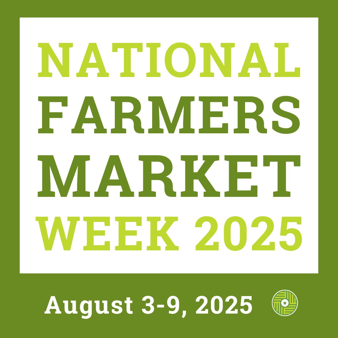 Whew what a week that was! While we may be a bit tired from all the celebration, we find ourselves a little sad when National Farmers Market Week is over... 

But hey! Mark your calendars for August 3-9, 2025 — it comes around fast every time 😉