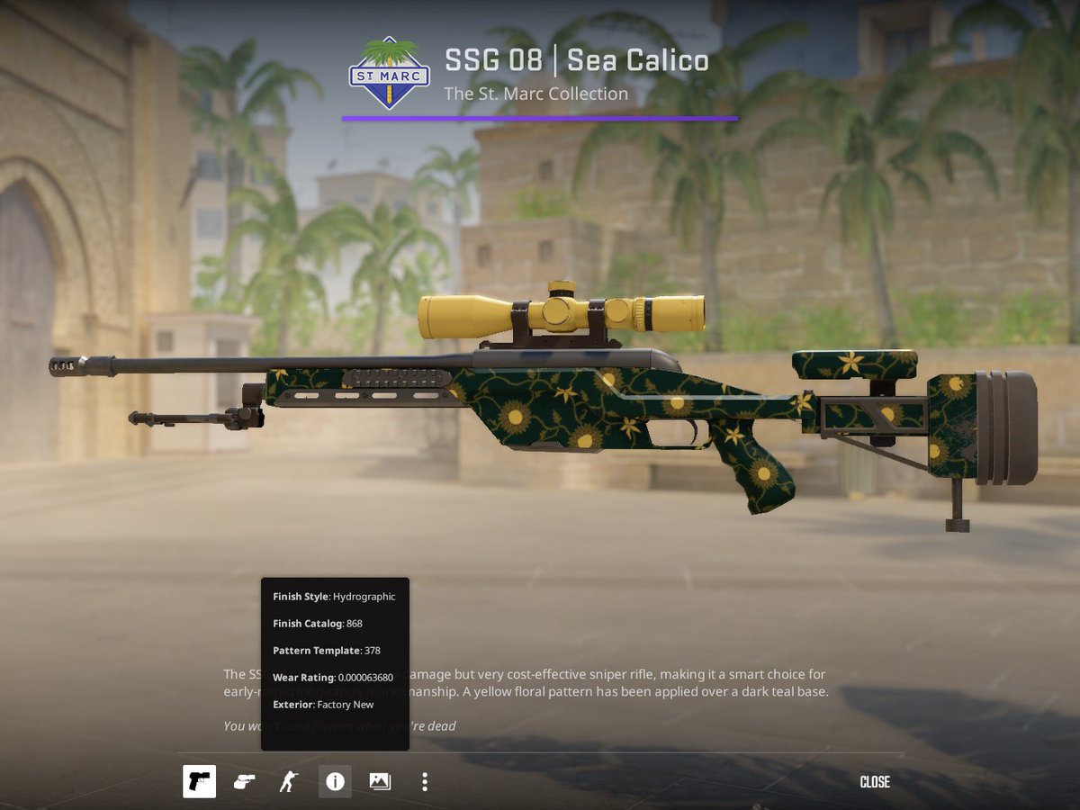 Just crafted #8 Sea Calico :) 

0.000063 float
