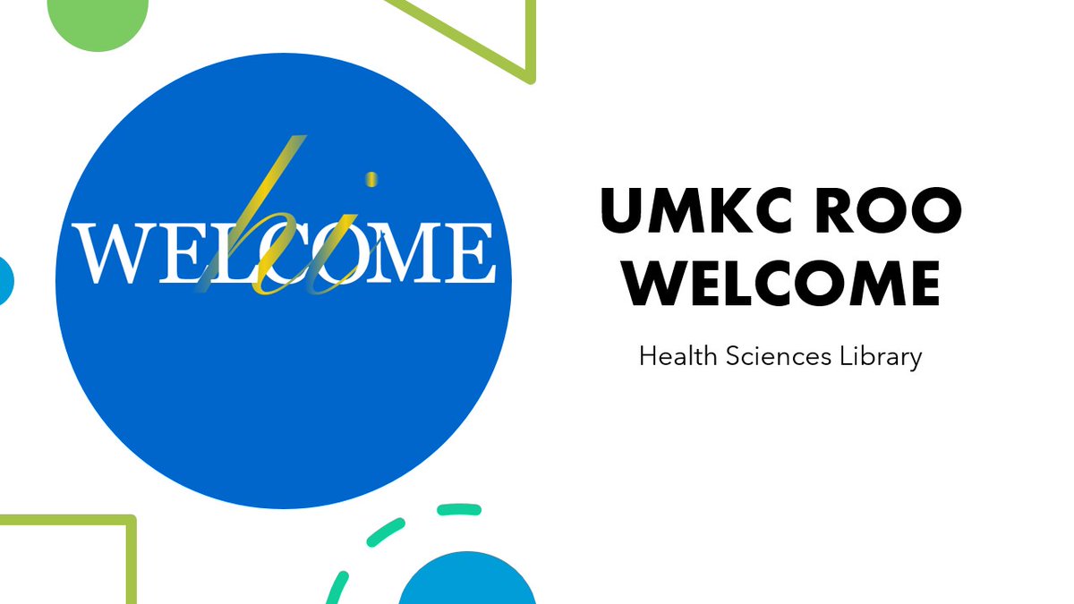 Welcome to another academic year, UMKC Roos! Visit the #UMKCLIBRARIES @ library.umkc.edu for all of your research and resource needs, see you soon!