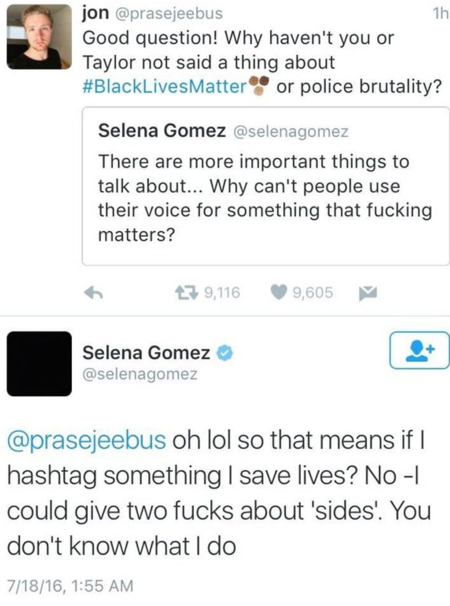 jtbvteee's tweet photo. always coming from a Selena Gomez fan 😂 https://t.co/DxSHFFDndj
