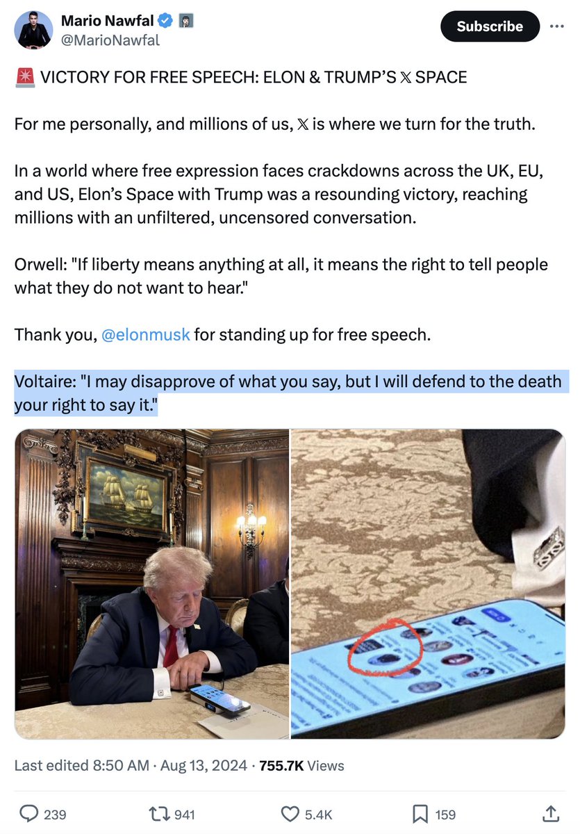 This post, in which user Mario Nawfal says 