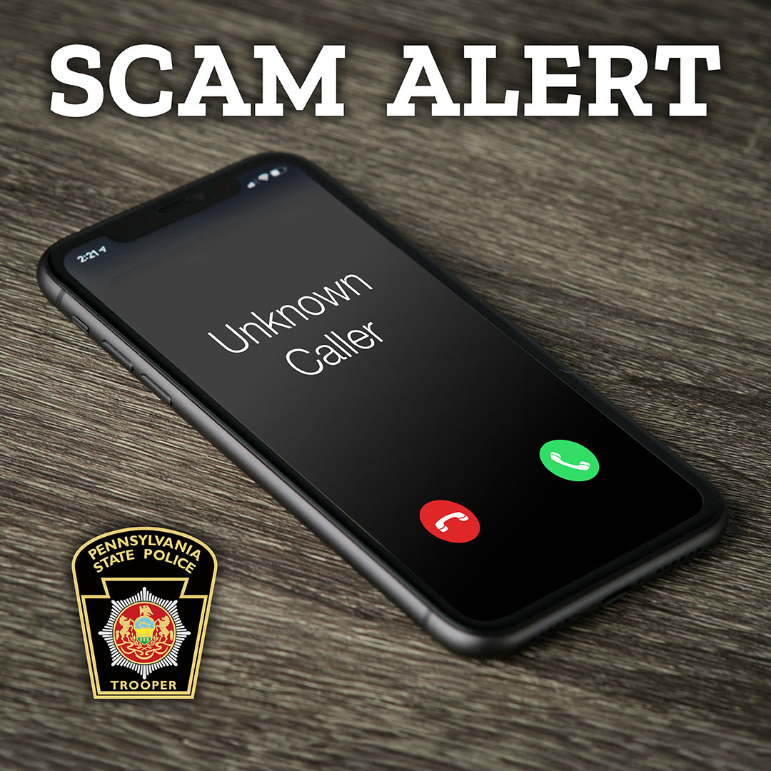 SCAM ALERT: If you receive a phone call from a sheriff’s office, claiming you have a warrant that can be cleared using Bitcoin, ignore it. It’s a scam. Pennsylvania State Police has seen a recent uptick in these kinds of thefts. Please help spread the word.