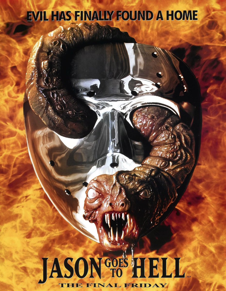 Happy Anniversary to Jason Goes to Hell, which released on this day in 1993. 

The cover art of the VHS used to haunt my dreams every time I went into the video store.

Also, the ending Freddy hand part is still one of the coolest things ever! 🤘🏼🎃