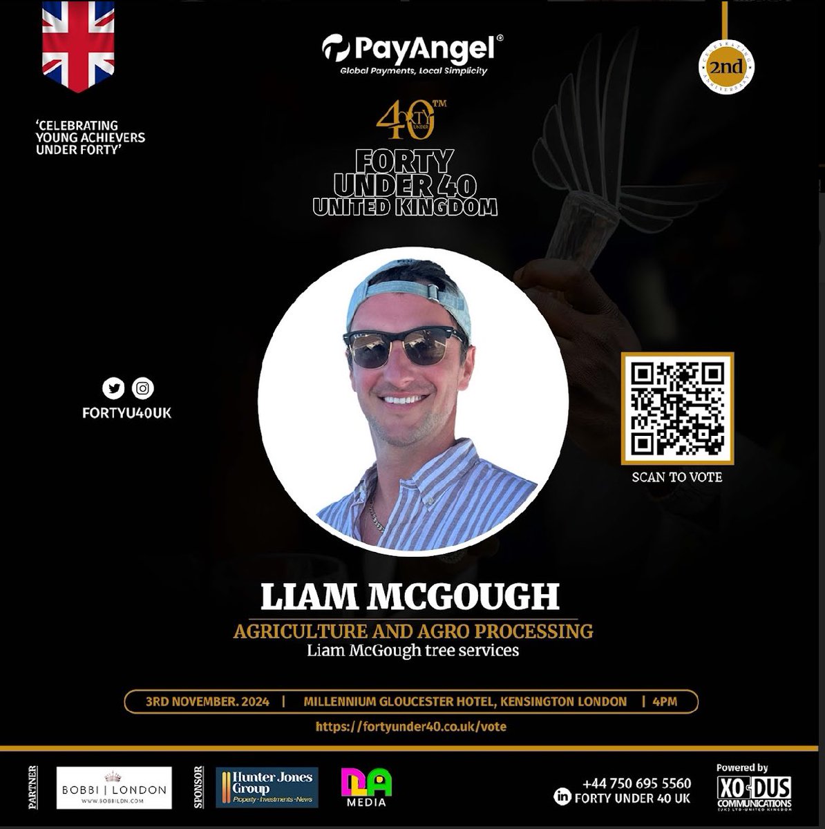 Hi Everyone. Please could you give me a vote? The lady in my category already has like 300 votes so the help would be appreciated. She’s some kinda marketing director. So might be a waste of time trying but Here’s the link  fortyunder40.co.uk/vote/  I’m in the Agriculture and Agri