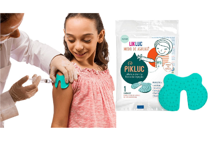 Likluc Pikluc Aparelho Para Alivio Da Dor Na Hora Da Injeção Verde Tamanho Único