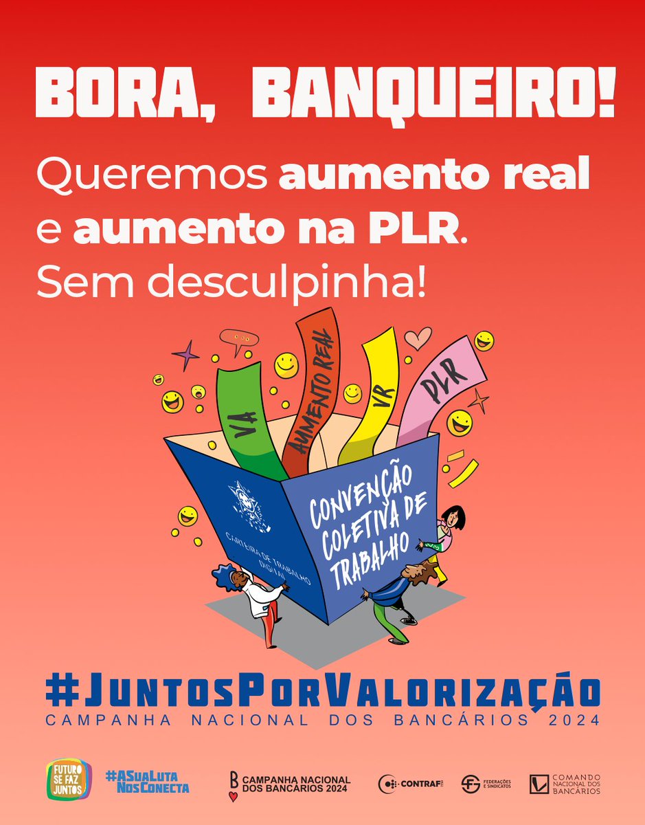 sindbancariospi's tweet photo. Veja nossas postagens anteriores para ter mais certeza de que o reajuste salarial é possível! Vamos em luta por nossa valorização! @febraban #JuntosPorValorização #CampanhaNacionalDosBancários #seebfpi https://t.co/oixPOAFnBZ