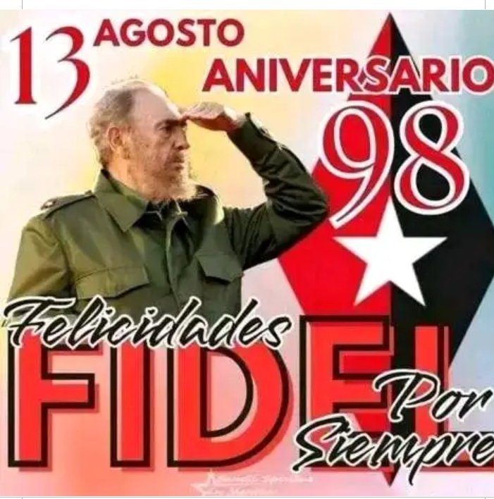 Honor a quien honor merece,nuestro Fidel por siempre.