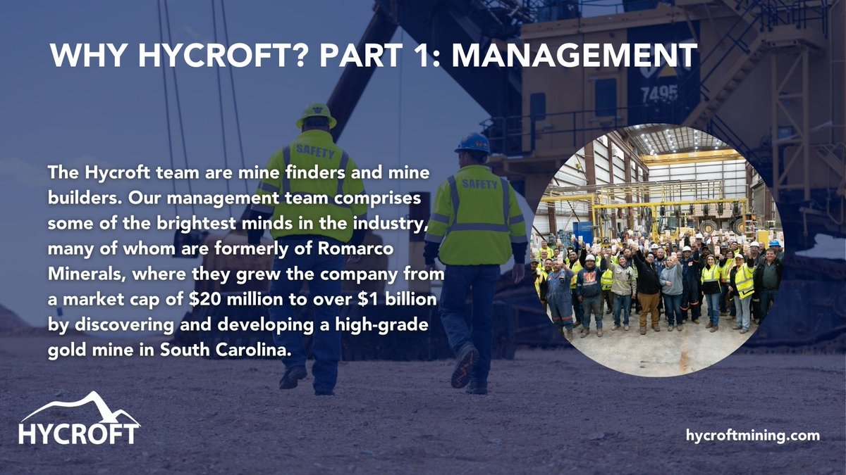 Hycroft’s management team is dedicated to leading with integrity, safety and sustainability. With a proven track record of operational excellence, we turn resources into returns for our investors.

Learn more: hycroftmining.com/investors/why-…

$HYMC