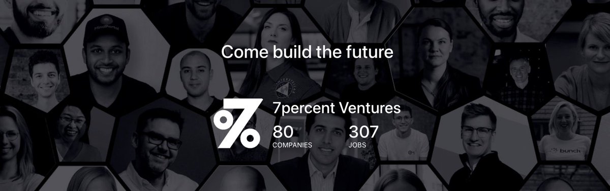 Want to work for a company changing the world in #deeptech or transforming a laggard market? Over 307 #jobs open across our <a href="/7pcventures/">7percent Ventures</a> portfolio today: jobs.7pc.vc/jobs
