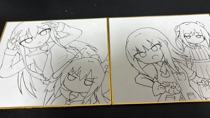 コミトレに持って行くかもしれない色紙 