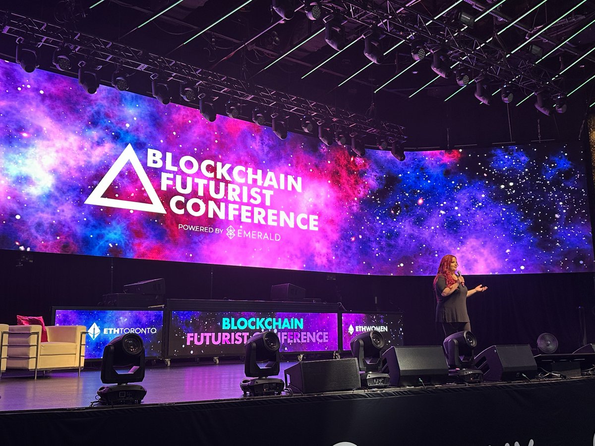 Live now at the WonderFi main stage, we have the wonderful <a href="/tracyleparulo/">Tracy Leparulo</a>, Founder &amp; CEO of <a href="/Futurist_conf/">Blockchain Futurist Conference</a> talking about how “Emerald &amp; Blockchain Futurist Conference Are Coming Together”! #Futurist24