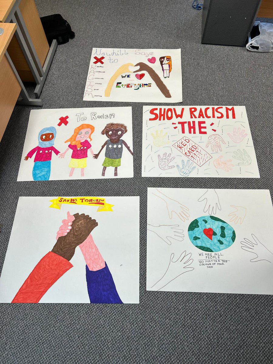 Well done to the young people of Newhill summer scheme who created these powerful images for their Colour Run. Maith sibh 👏👏👏