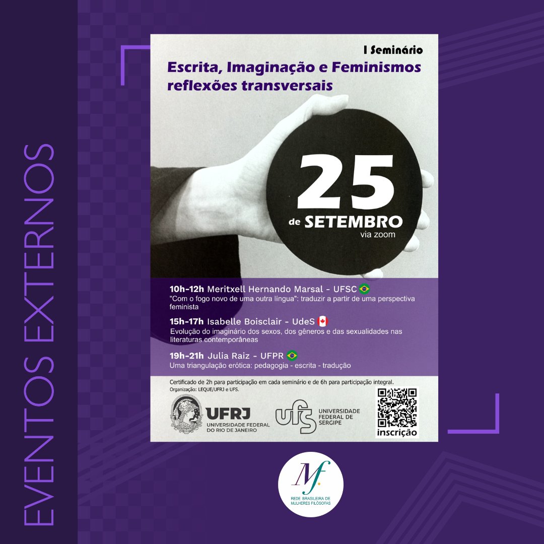 Rede Brasileira de Mulheres Filósofas tweet media