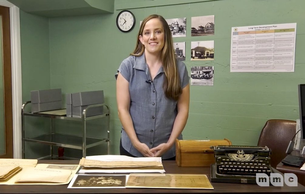MMCTV16's tweet photo. Take a look at the revitalized Town of Kensington Archives with Archivist Lisa Carney! Find out what’s in store for the Archives, and see some of Carney’s favorite pieces of Kensington history. 
https://t.co/MTS8gRDgNH https://t.co/lvHd6AwV9o