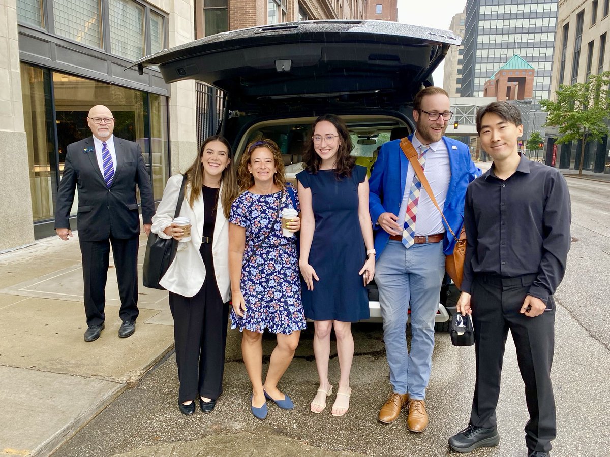 The ⁦<a href="/gmfus/">German Marshall Fund</a>⁩ team is on the road for #Whistlestops4UKR in drizzly ⁦<a href="/DesMoinesGov/">City of Des Moines</a>⁩ this morning; it’s comms, content, camera, and coordination undeterred in sharing why a free &amp; sovereign Ukraine matters to America #GMFCities