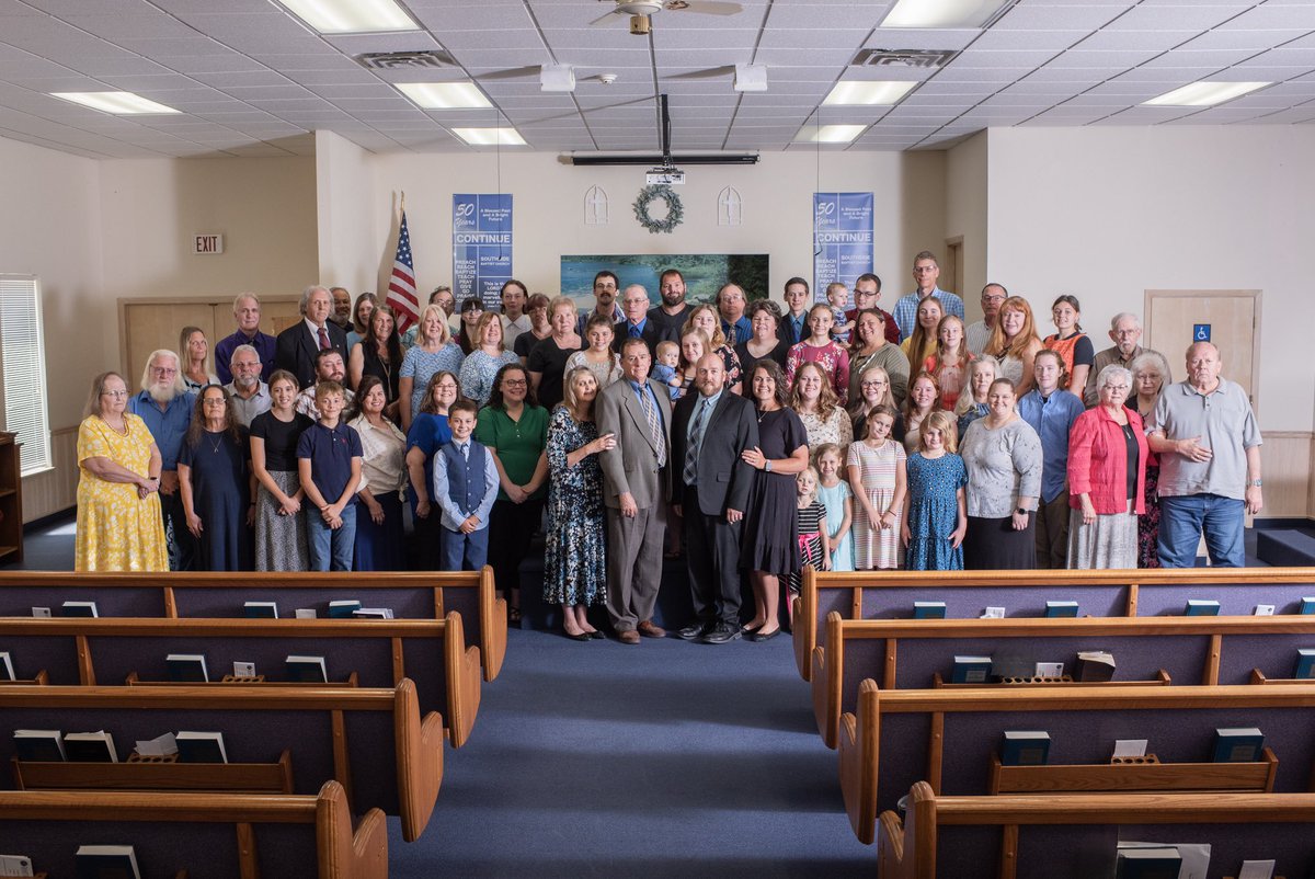 We are getting ready to celebrate our 50th anniversary as a church. We took a whole church photo last Sunday. A few folks are missing but we got most of them. So thankful for what the Lord has done these last 9 years. Looking forward to many more. I sure love my church!