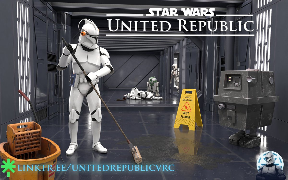 Remember, keeping things clean is essential for achieving victory for the Republic.

#StarWars #3dartwork #VRChat #cleanliving #StarWarsfanart