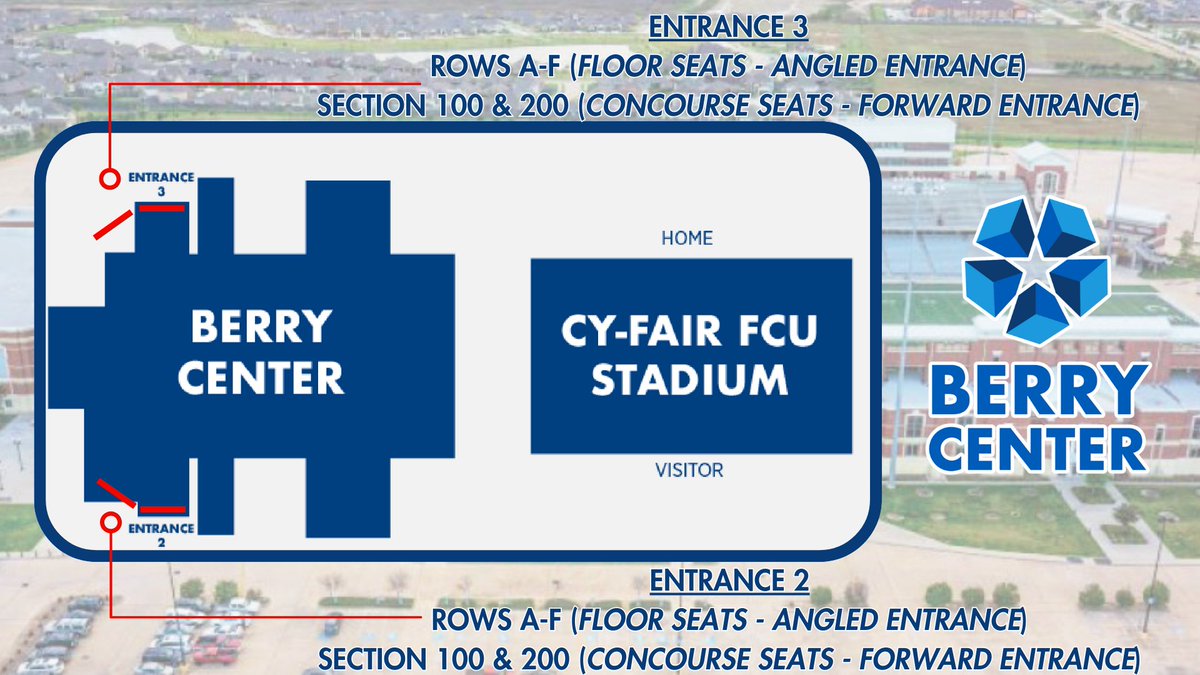 BerryCenter's tweet photo. A warm welcome to all from the @CyFairISD family visiting Berry Center tomorrow for Convocation!

To ensure a smooth flow of foot traffic, please reference your ticket and the visuals below. 

Don't hesitate to reach out with questions!
See you soon 👋
#CFISDspirit #BeBerry https://t.co/eddS90SAr9