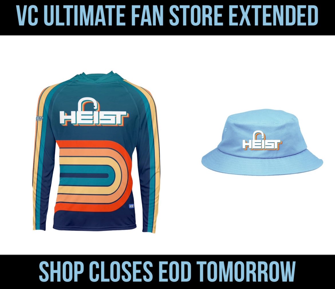 🚨Heist fan store EXTENDED! Get your merch by EOD TOMORROW (Wed, 8/14)!🚨