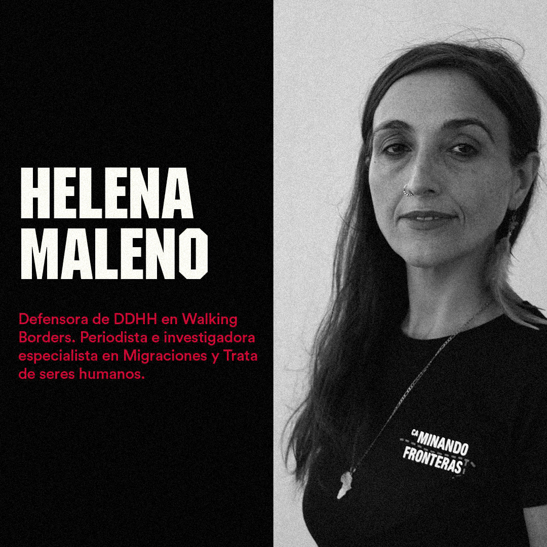 Hoy queremos compartir con vosotrxs otra referente. Ella es la compa Helena Maleno Garzón; periodista, activista e investigadora especializada en migraciones y tráfico de personas.