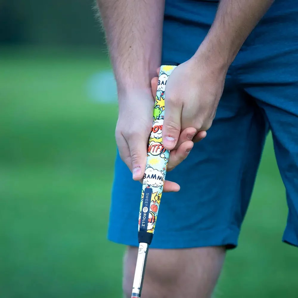 JackJollyGolf's tweet photo. Sweet Rollz Golf, we unapologetically decided to go out on a limb for this design. Yet somehow the more we looked at it, the more it worked. Kinda like Jim Furyk’s golf swing. Available at https://t.co/iHcV3hV0sN. #sweetrollz #sweetrollzgolf #jackjolly #pga #pgatour https://t.co/wi0zuLX8lY