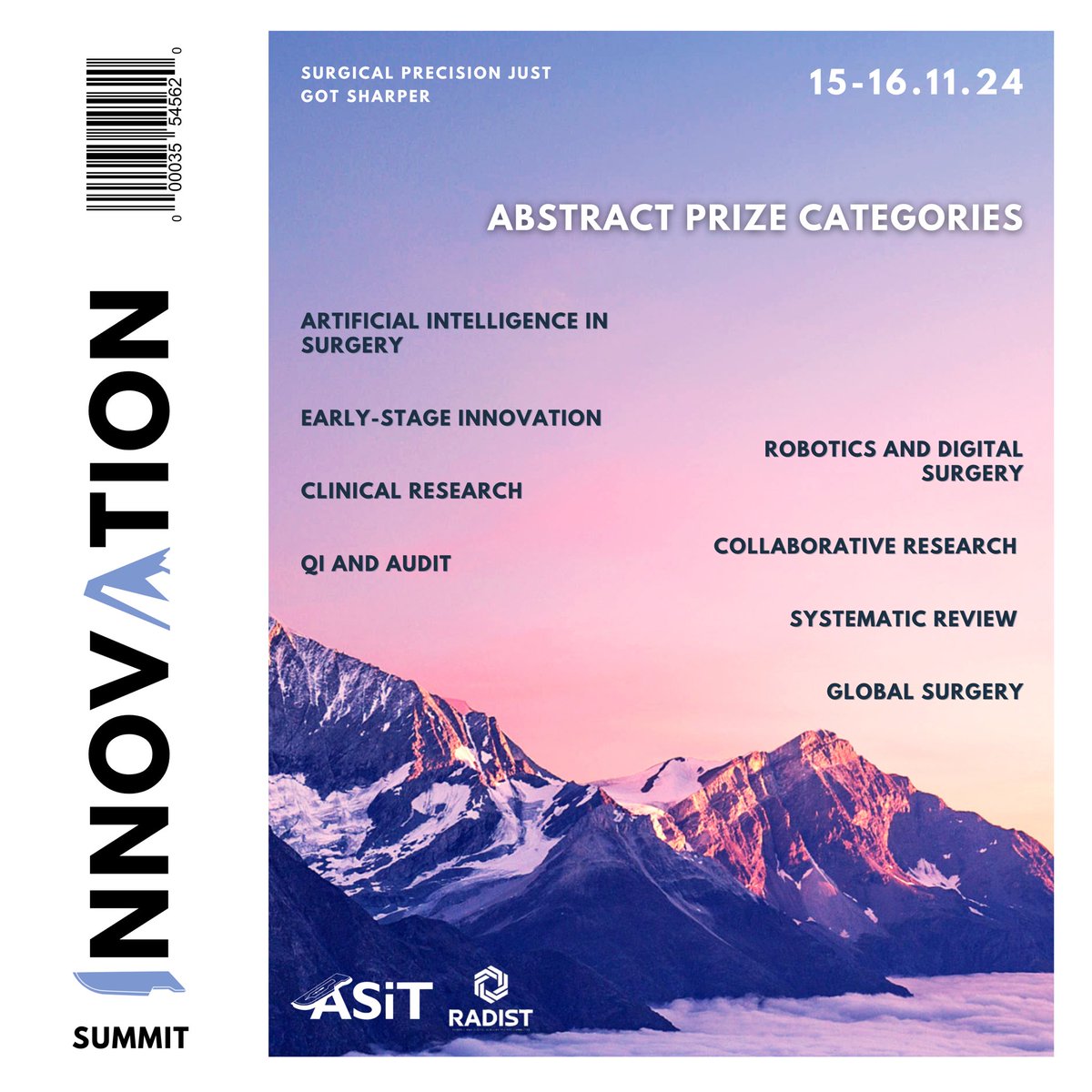 Abstracts to our ASiT Innovation Summit 2024 are #flooding in! 🌊 

Make sure to get yours 🫵 in as well - you’ve got about a month left ‼️ 

 We have 8️⃣ prizes across the board, suitable for the aspiring innovator from ANY grade ↕️ and ANY specialty ↔️

Submit your abstracts