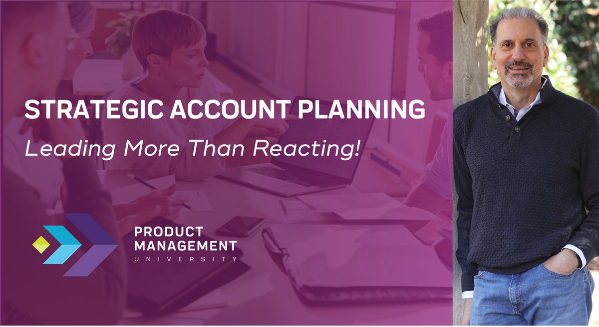 ProductMgmtU's tweet photo. How to Facilitate a Strategic Account Planning Meeting With Customers - Lead More than React! #customersuccess
https://t.co/0cjtzYT9xk https://t.co/c0GwxCXjJZ