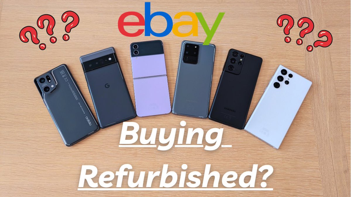 ashdoestech87's tweet photo. If you’re looking at a second hand phone on eBay, check out it my latest video!

A Beginners Guide To Buying Refurbished Phones Off eBay!
https://t.co/ehLuuLAUVU https://t.co/hxkeKkRQ0V
