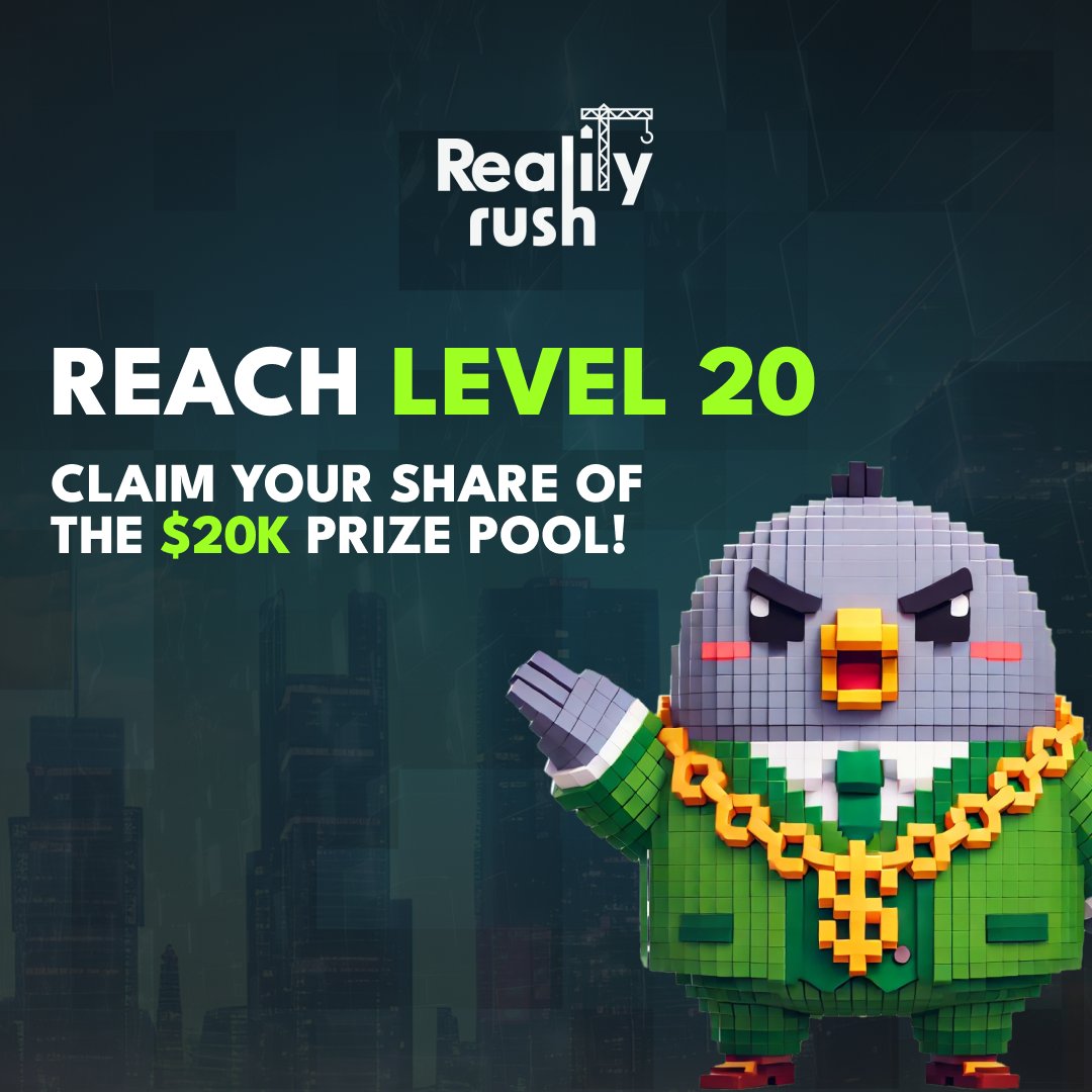 🚨Don't Miss Your Chance to Soar to Level 20 and Claim Your Share of the $20K Prize Pool!

🚀 The race is on, and only the first 500 pigeons to reach Level 20 will win big!

💥 Top 5 Flyers Rewards:
1️⃣ 1st Place: 50,000 RMV Tokens
2️⃣ 2nd Place: 5x T0 NFTs
3️⃣ 3rd - 5th Place: