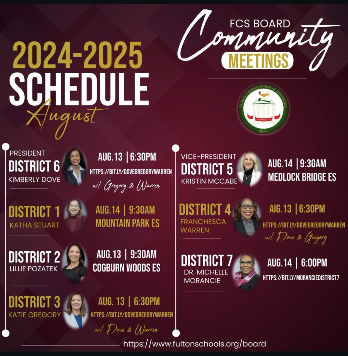 Please join Dr. Morancie for a community meeting August 14, 2024! #StrongerToghter