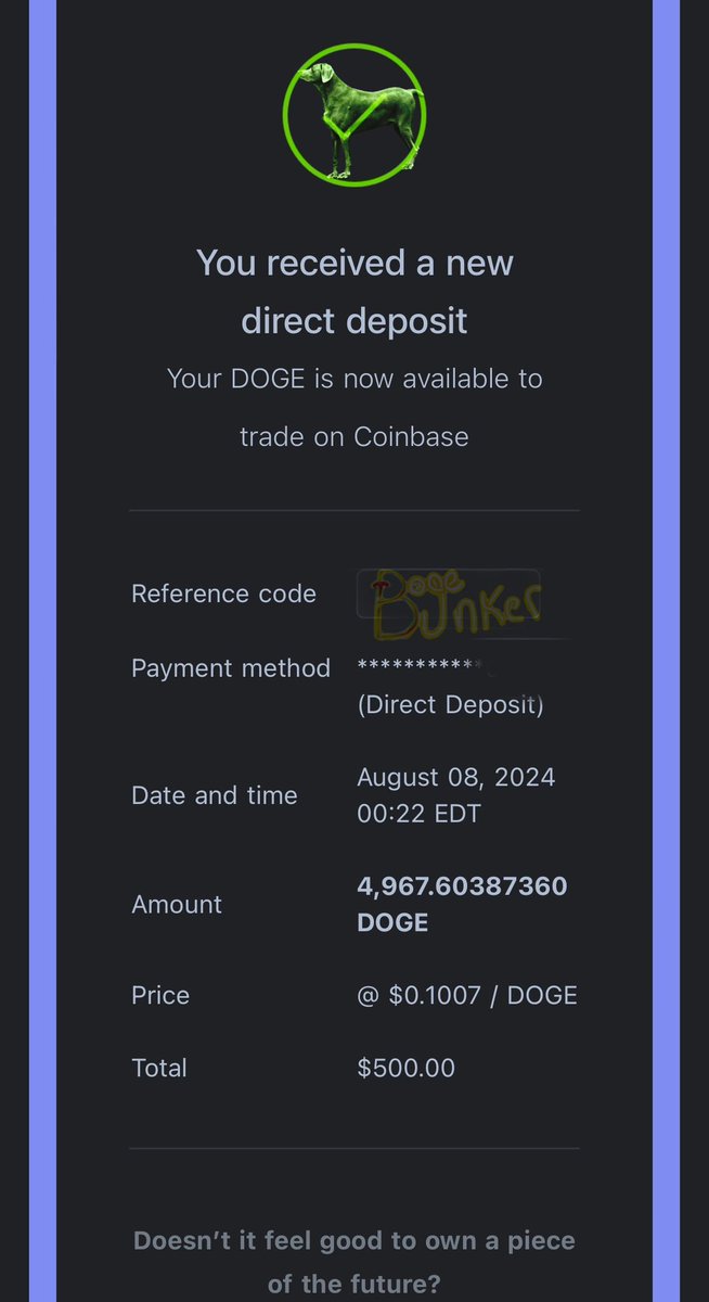 I received my $doge paycheck like usual. All is good. Hope you are too. 🥰 I can’t believe #doge was available at my paycheck average this month. Nom nom