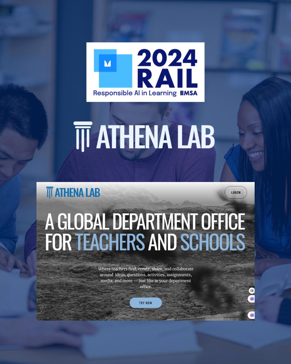 Big AI NEWS: We're pleased to announce our pioneering partnership with Athena - a premier platform for teachers to find, create, share, collaborate around, and provide feedback on lesson activities, questions, assignments, and media. 

To learn more visit: lnkd.in/eHdwKYZ7