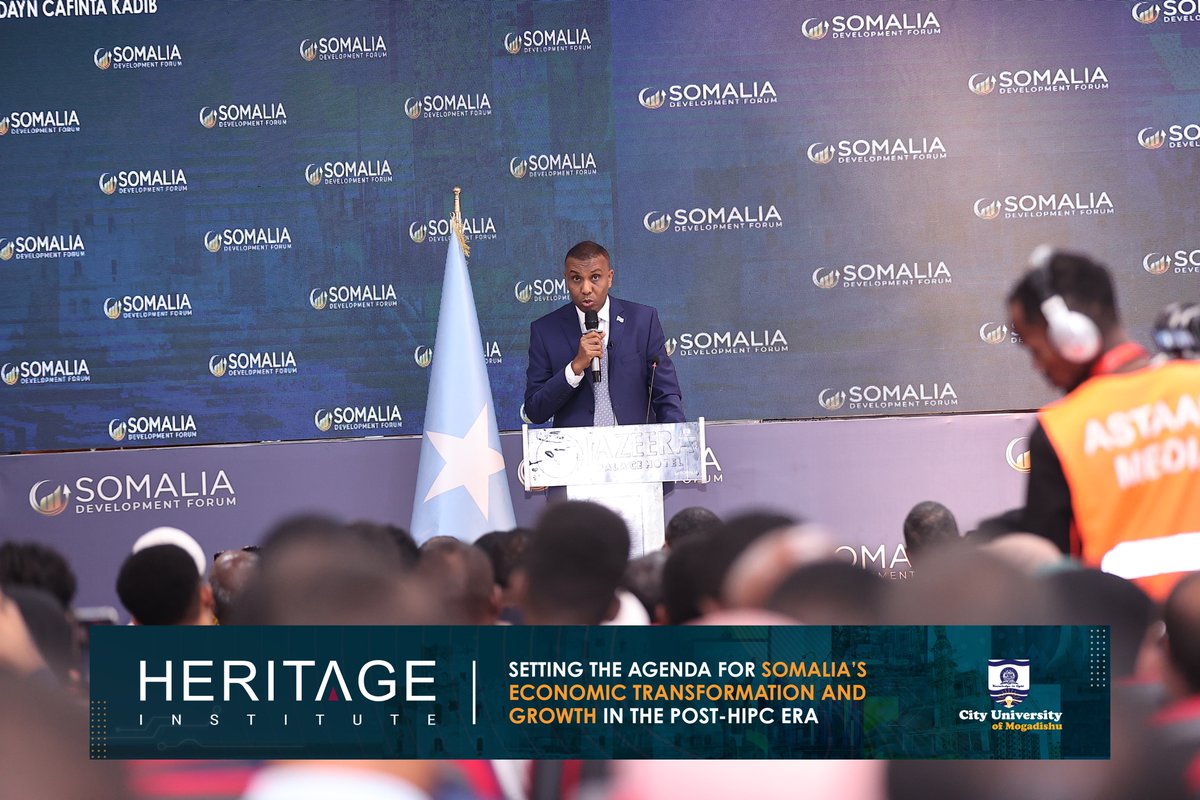 HIPSINSTITUTE's tweet image. H.E. Hamza Abdi Barre, the Prime Minister of Somalia, has lauded the Somalia Development Forum as timely and important. The PM’s speech will conclude the forum.

#SDF2024
#SomaliaDevelopment
#PostHipc
#HeritageForum