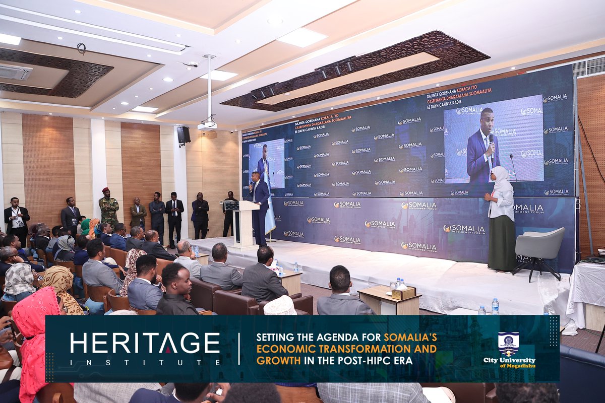 HIPSINSTITUTE's tweet image. H.E. Hamza Abdi Barre, the Prime Minister of Somalia, has lauded the Somalia Development Forum as timely and important. The PM’s speech will conclude the forum.

#SDF2024
#SomaliaDevelopment
#PostHipc
#HeritageForum