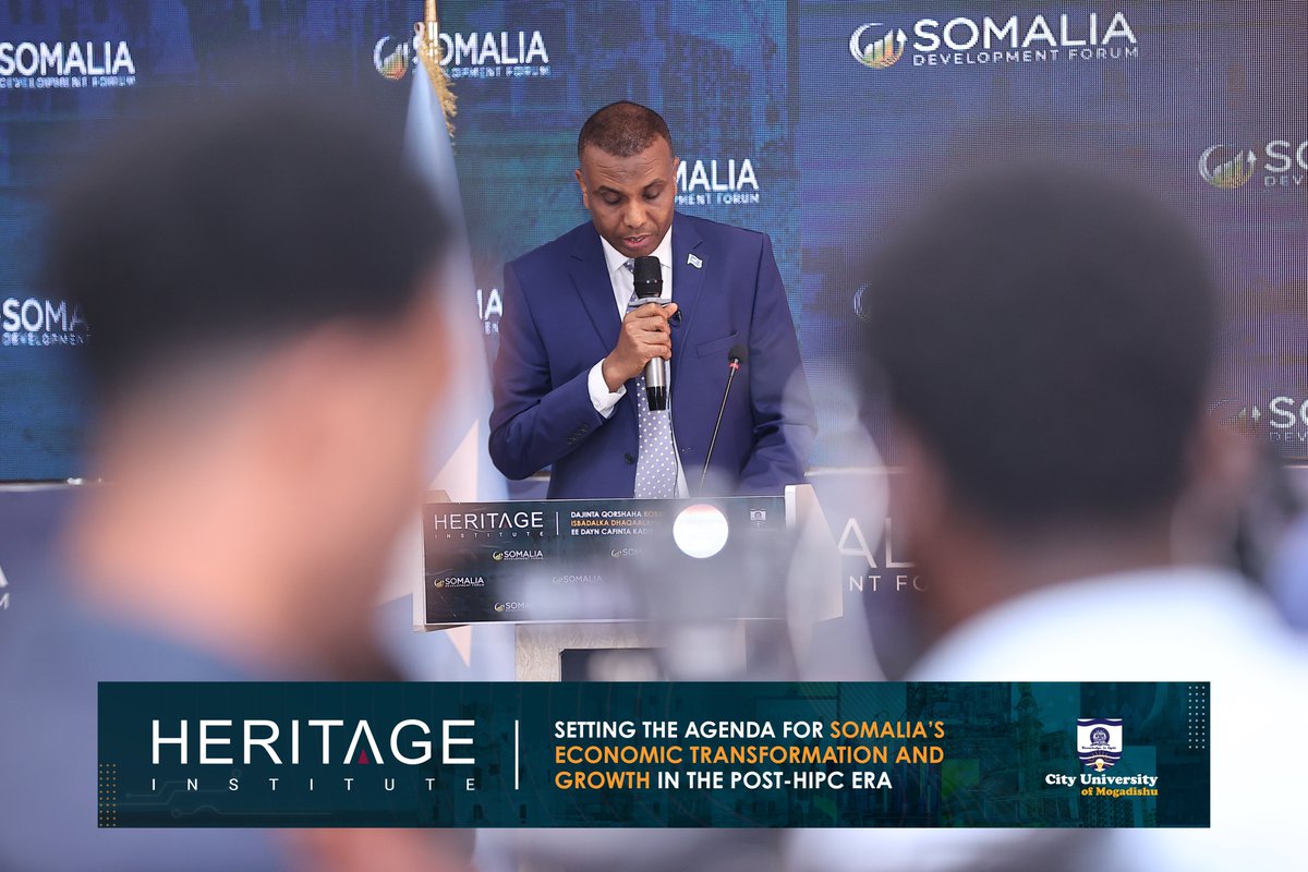 HIPSINSTITUTE's tweet image. H.E. Hamza Abdi Barre, the Prime Minister of Somalia, has lauded the Somalia Development Forum as timely and important. The PM’s speech will conclude the forum.

#SDF2024
#SomaliaDevelopment
#PostHipc
#HeritageForum