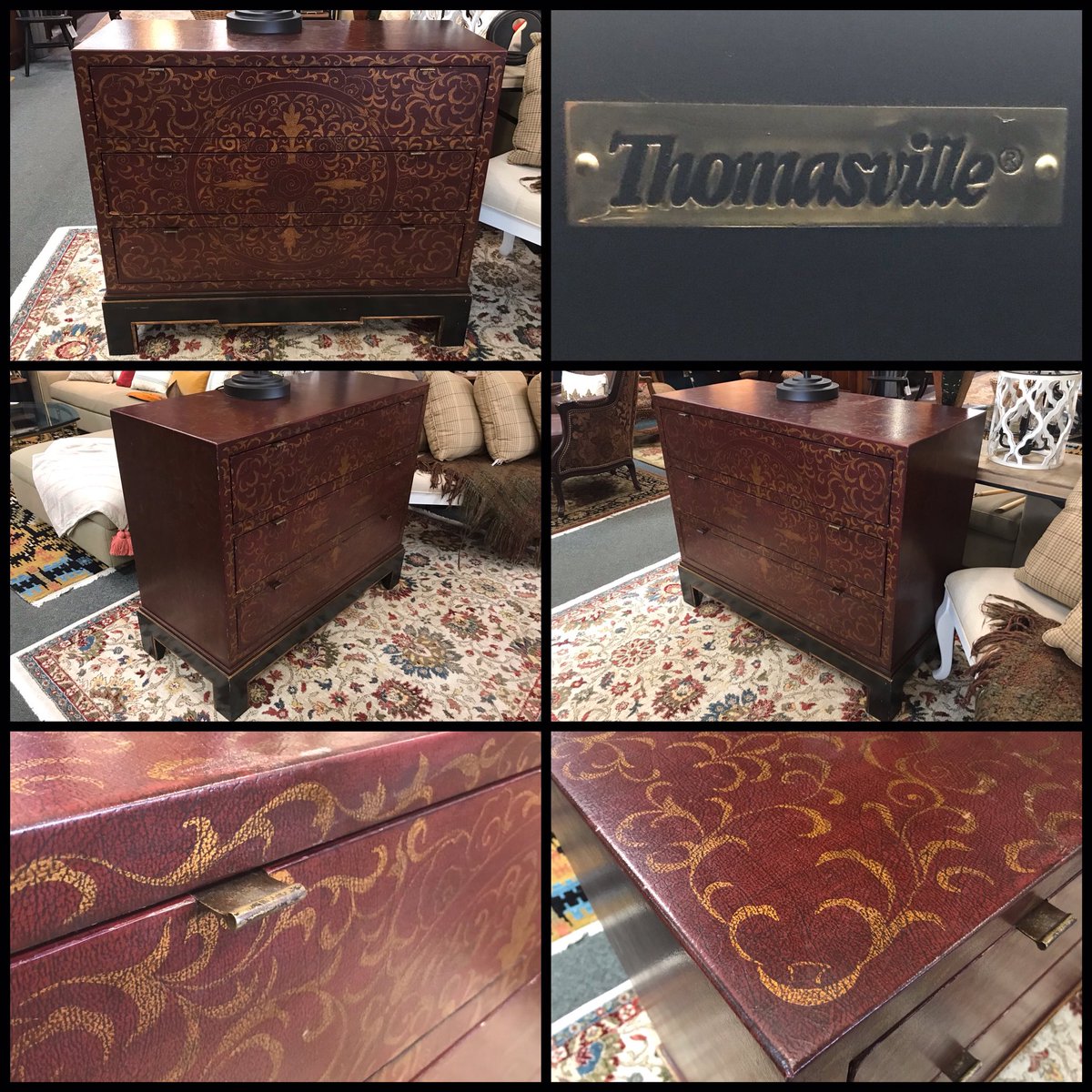 tana_large's tweet photo. Take 20% off BEDROOM FURNITURE prices this week! Layaway, Delivery &amp; Financing available

Thomasville Red/Gold Chest, $399
Gray Oxford Furniture:
Chest: $349
Nightstand, $199
26” x 20” x 25”
Full Size Bed: $299

Nightstand with/ Drawer &amp; 2 Doors, many in stock: $99
#tulsa https://t.co/urLf6Wwjvm