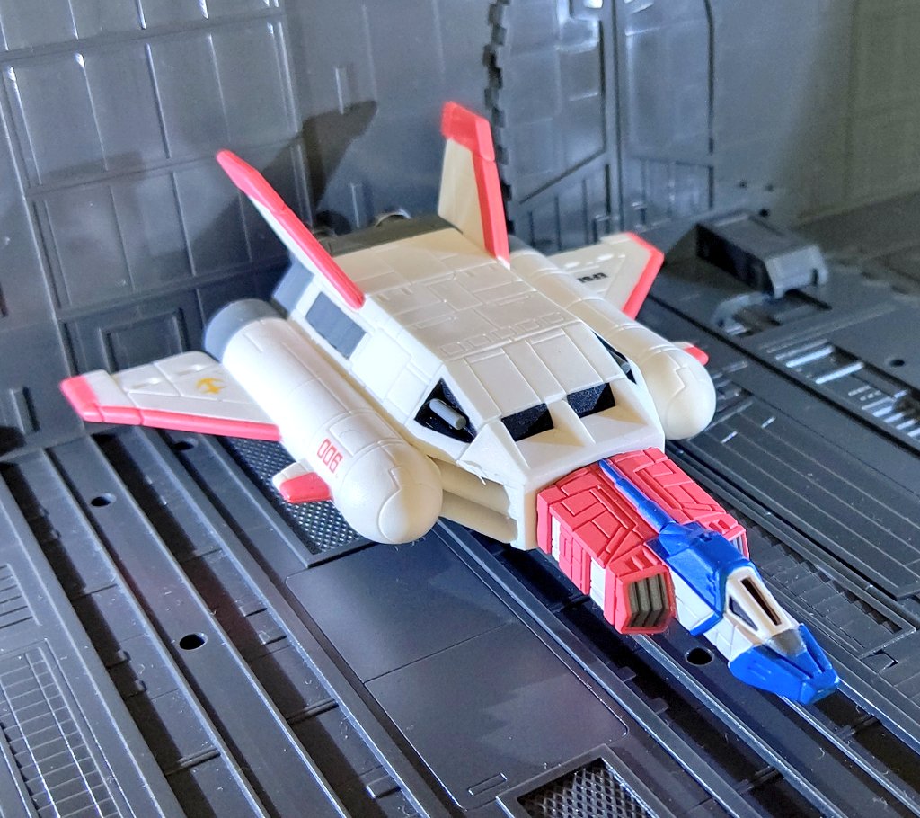 nobupoyon's tweet photo. #gundam 
#COREBOOSTER 
ホントはロボット魂のコアブースターが欲しかったのですが、値が高くなり過ぎで手が届かず、MSinアクション版を見つけので購入しました。ざっくり1/150くらいなのでGフレームとあわせ遊びたいと思います。 https://t.co/eflJo2Ntk7