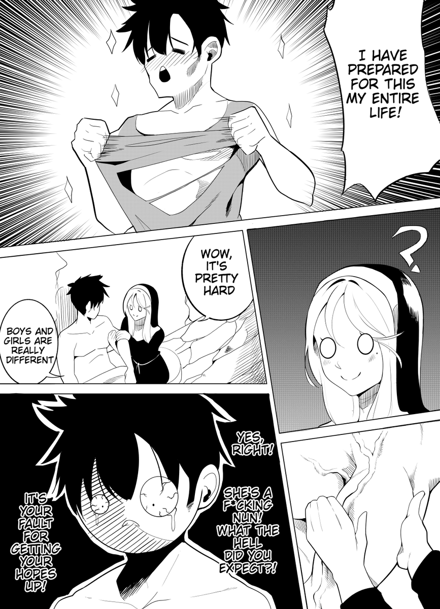 The boy &amp; the nun chapter 1

(If you want it to continue, give it a ♥) 