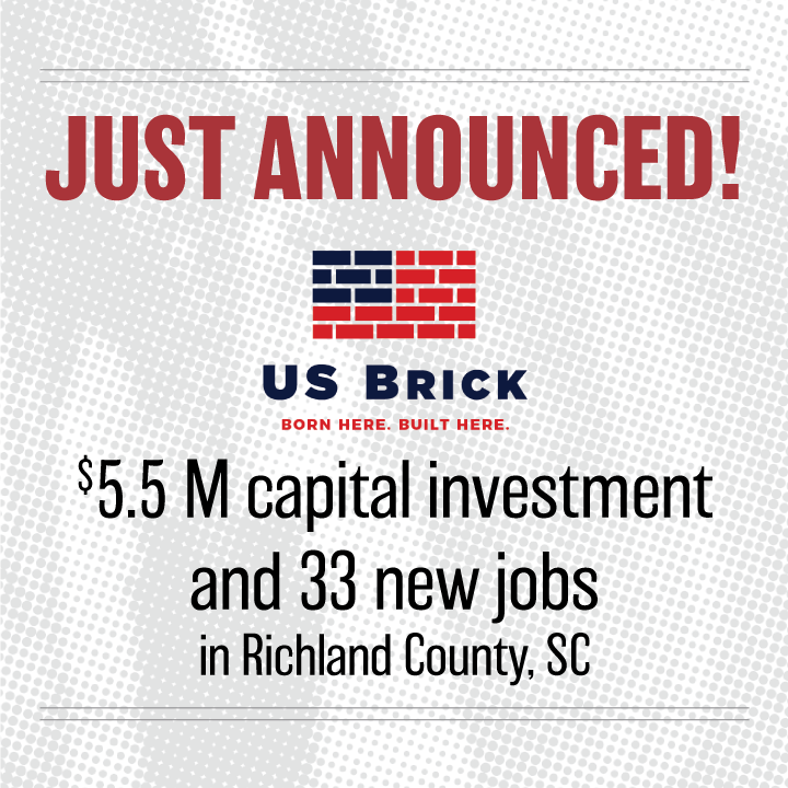 Central_SC's tweet photo. The Central SC Alliance celebrates another victory for our partners at @RichlandED as US Brick expands with a $5.5 million investment, creating 33 new jobs and doubling manufacturing capacity to strengthen the local community.
#centralscalliance #southcarolina #heartofsc https://t.co/a4yoax9UkK