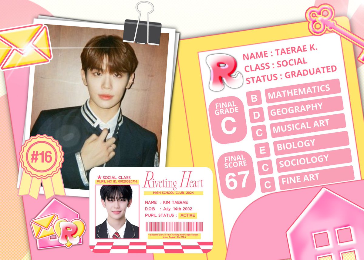 pavo___ocellus's tweet photo. I learned how to attract my love. As a result, my love finally rivets on me in a magical way! Therefore, I, SocialTaerae from Social Class, am lucky to be Riveting Heart High School’s pupil! ☆ https://t.co/qSFkBrgBIl