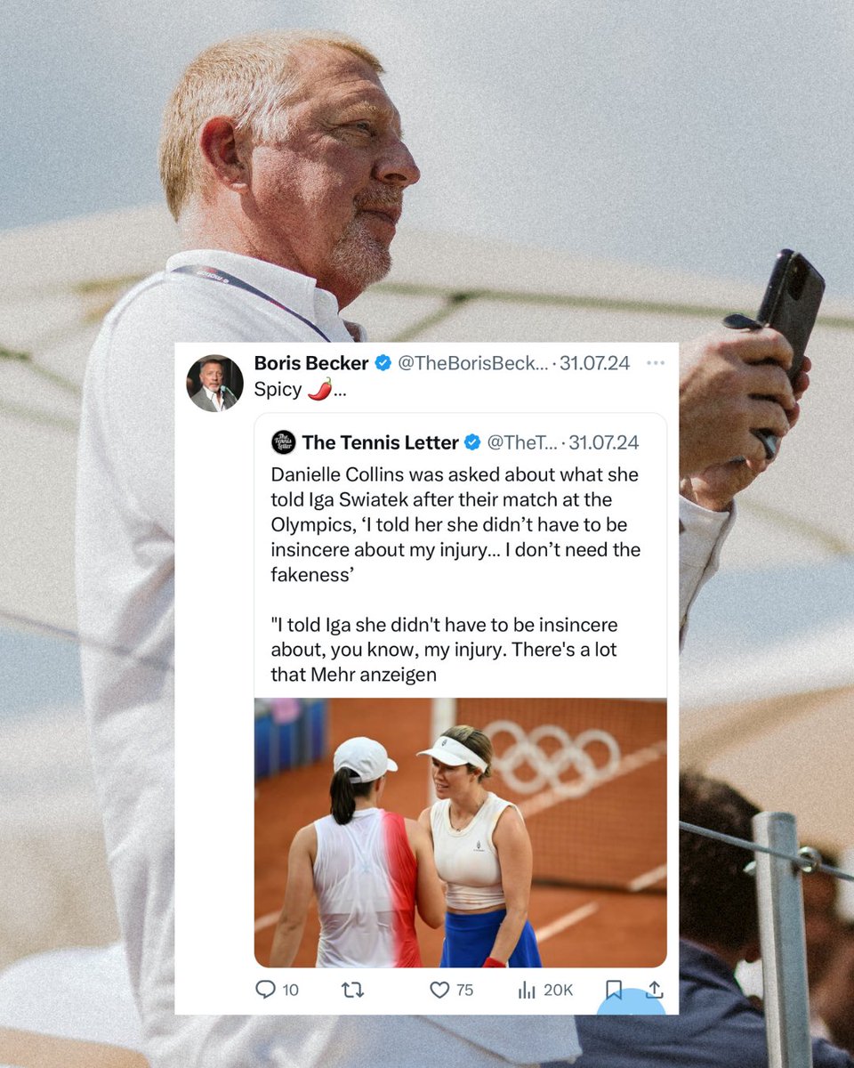 Tennis Players on Social Media = 👌

A “Spicy 🌶️“ Tweet by Boris was definitely not on our 2024 Bingo Card!

#tennis #x #twitter #stuttgart #atptour #atp #paris2024